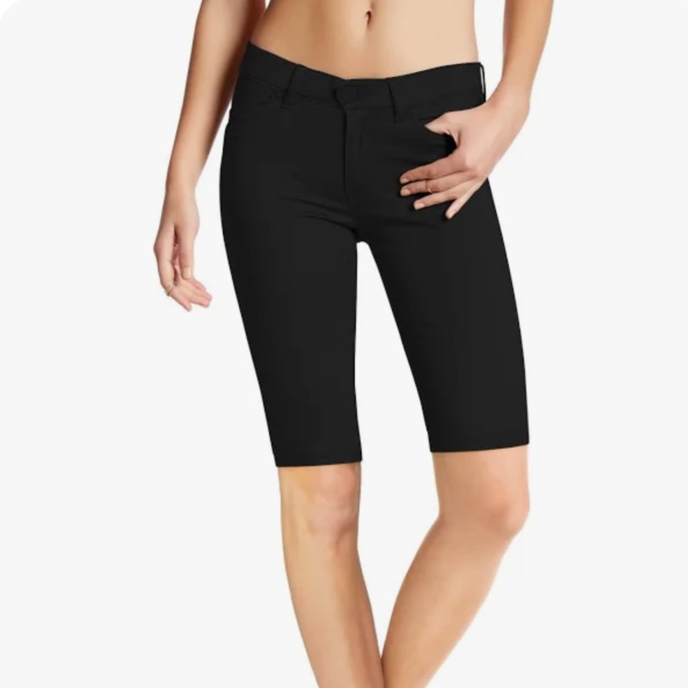 Shorts black mid length NWT 2X